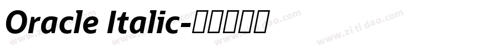 Oracle Italic字体转换